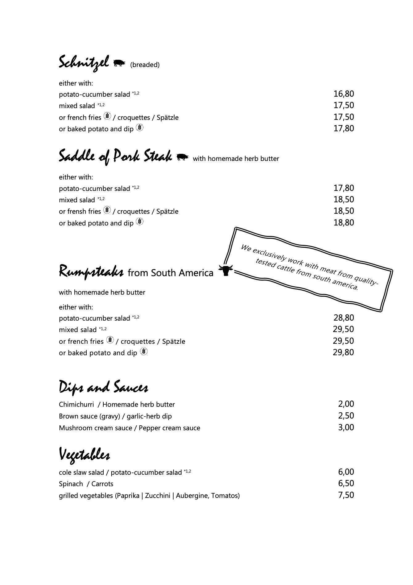English menu page 3